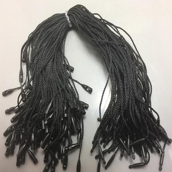 100Pcs Hang Tag Strings Firmly Tear-resistance Clothes Tag Ropes with Fastener Hook Daily Use