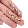 20pcs Stainless Steel Abacus Beads for Necklace Bracelet Jewelry Making DIY Gold Color Stopper Spacer Loose Beads Wholesale
