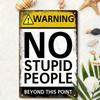 Retro Funny Warning Tin Sign 8x12 Inch Rustic Metal Wall Decor for Office Game Room Man Cave