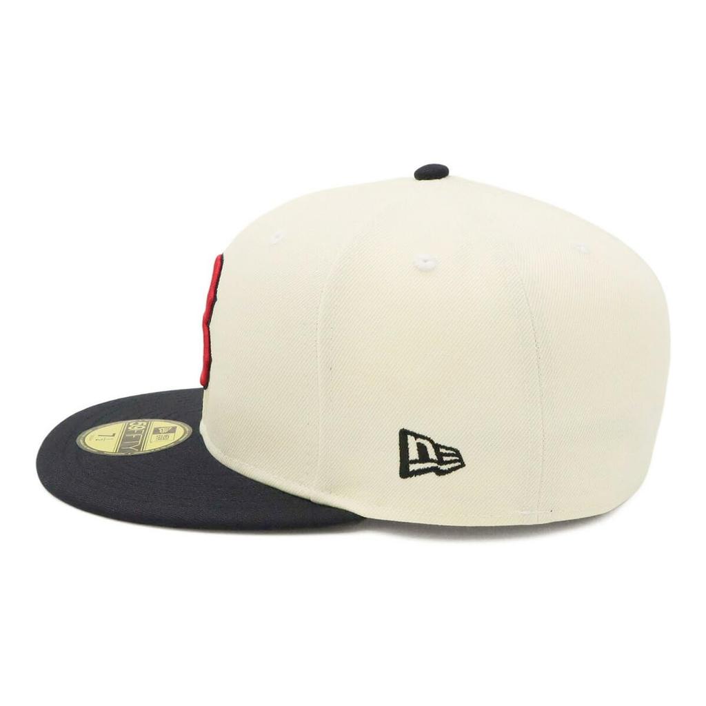 New Era 59FIFTY Cap MLB Boston Red Sox BOS Side Patch ONSPOTZ Exclusive and Gokyu Fifty 5950 Side Patch Straight Flat Visor Fashion Trends Popular