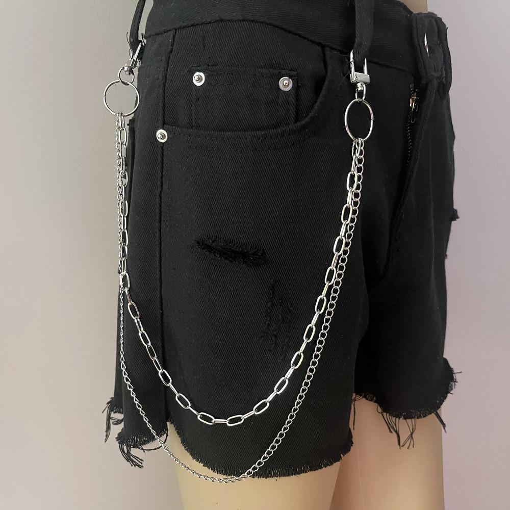 U-shaped Chain Versatile Body Chain, Retro Simple and Fashionable Multi-layer Geometric Trouser Chain