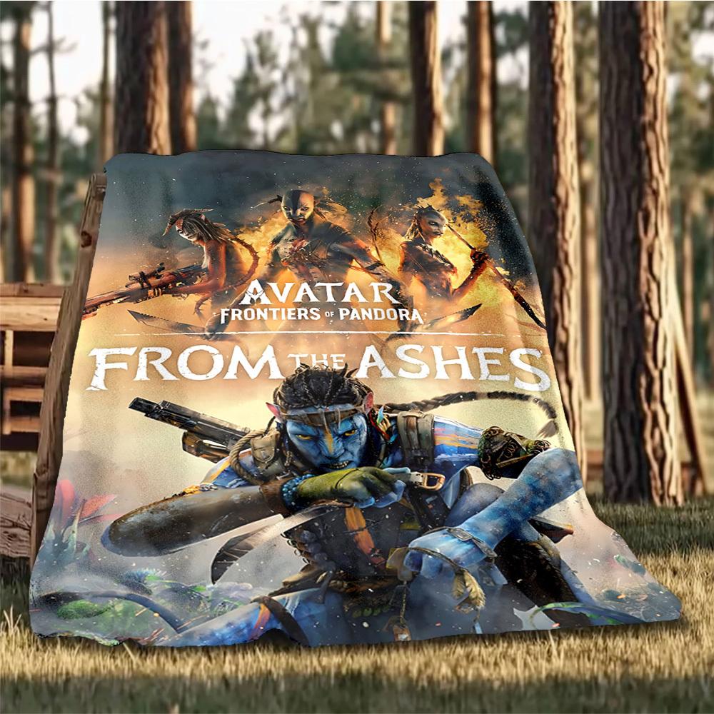1pc Avatar, Pandora Outdoor Personalized Flannel Blanket, Soft, Lightweight Personalized Flannel Blanket, Digital Printing,