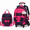 Children'S Tie Rod Schoolbag Three Rounds Girl Princess Primary School Backpack Girls Schoolbag 1-3-5 -6 Level Drag