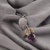Natural Amethyst Pendant 925 Stamped Silver Handmade Jewelry Thanksgiving Gift PP-55-5