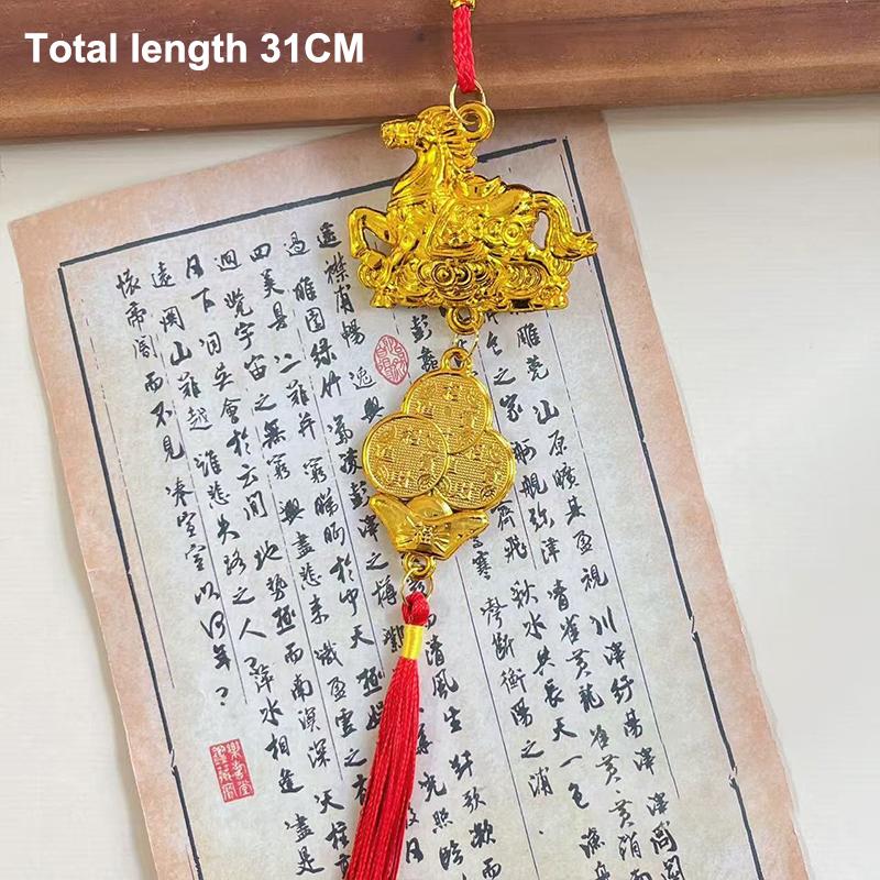 1/8 Pcs 2026 Year Of The Horse Wall Hanging Ornament Chinese New Year Lucky Decor Accessories Housewarming Small Pendant Gifts