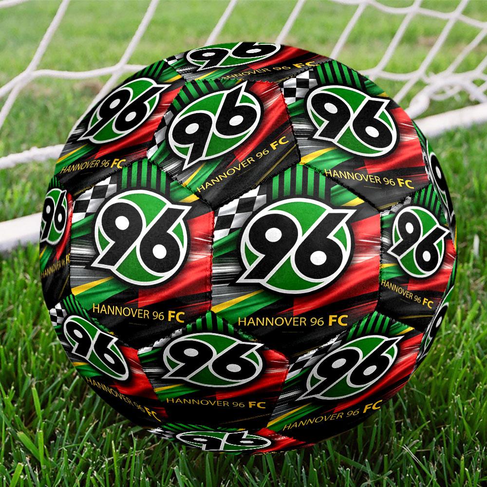 Hannover 96 Fußball-Print Größe 5 Fußball, Standard-Spielball für Sportspiele und Mannschaftstraining, Ideales Geschenk für Fußballfans