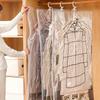 Extra Large Hanging Vacuum Compression Storage Bag with 5-Hook Design for Clothing Protection