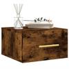 VidaXL Tables de chevet murales 2 pcs chêne fumé 35x35x20 cm 829799