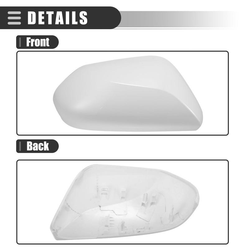 For Toyota Prius 2016 2017 2018  Outside Side  Rearview Mirror Cover Cap Wing Door Shell Housing