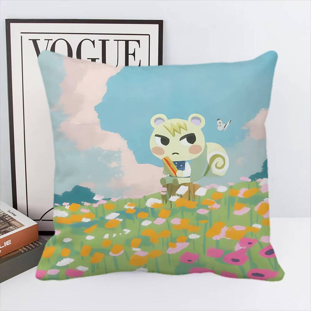 Game A-Animal C-Crossings Pillow Case Square Pillow Bedroom Sofa Leisure Comfort Cushion Home Decoration