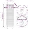 VidaXL Store Pleated White 45x100 Cm Fabric Width 44.4 Cm Polyester, Pleated Window Blind, Accordion Blind, Blind 4015472