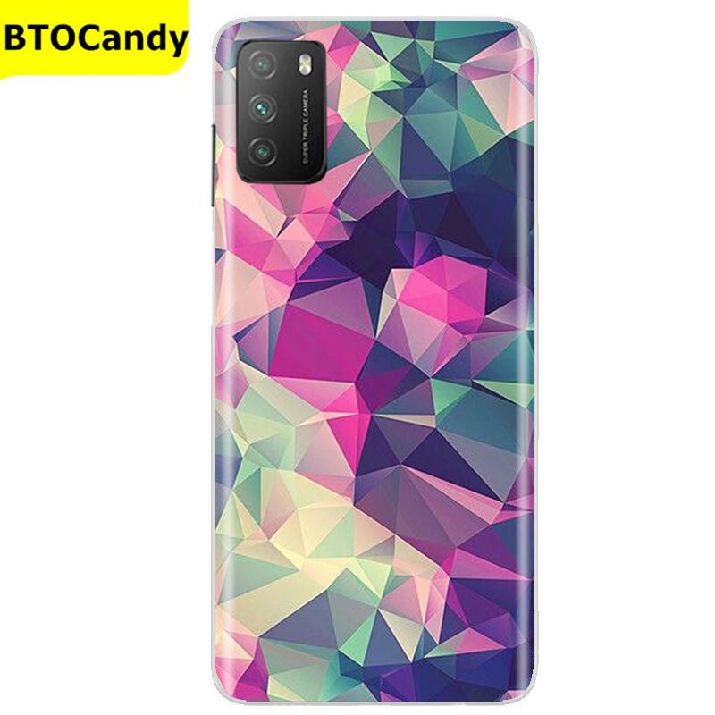 Für POCO M3 Hülle, Weiche Silikon-Rückseite, Telefonhülle für Xiaomi Poco M3 Pro 5G, Rückseitige Abdeckung, Weiche TPU Coque für POCO M 3 M3 Silikonhülle