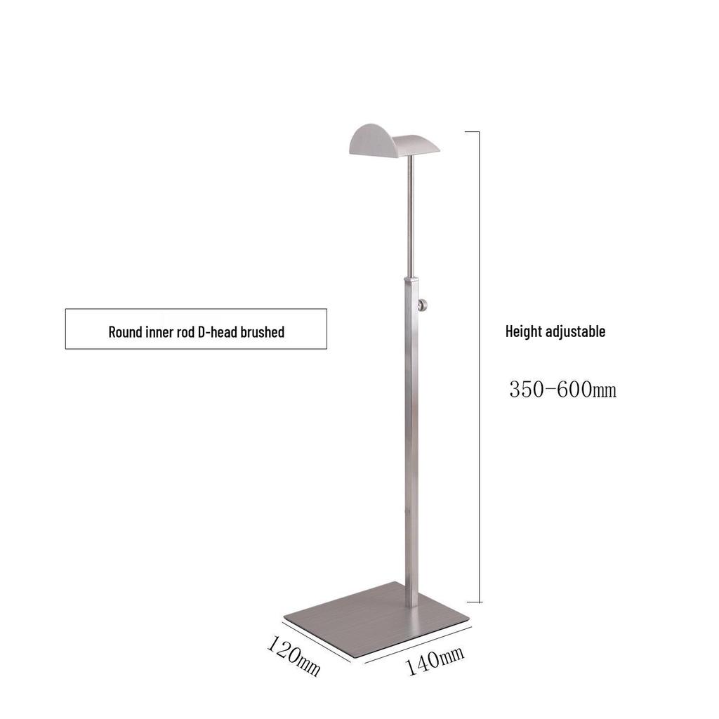 Adjustable Stainless Steel Handbag Display Stand with Gas Spring