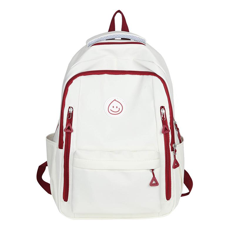 Junior High School Student Schoolbag New Printed Backpack Women's Simple Large-capacity Backpack Burden Reduction Leisure Travel Bag