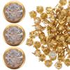 100Pcs Sturdy Crystal Claw Rivets for DIY Bag Accessories Shoes Rivet Kit Clothing Decoration Punk Fashion Metal Studs Crafting