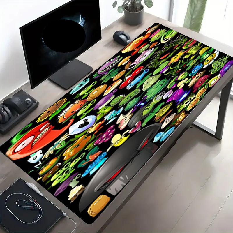 Plants vs. Zombies Print Mouse Pad, Anti‑Slip Desktop keyboard Mat, for PC Laptop Gaming Working Daily Use, Cool Festival Surprise Gift