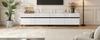 180*40*49cm High-Gloss TV Cabinet with 4 Cabinets and Adjustable Dividers, Cabinet with 8 Table Legs, Load Capacity 52kg, Suitable for 80-Inch TVs