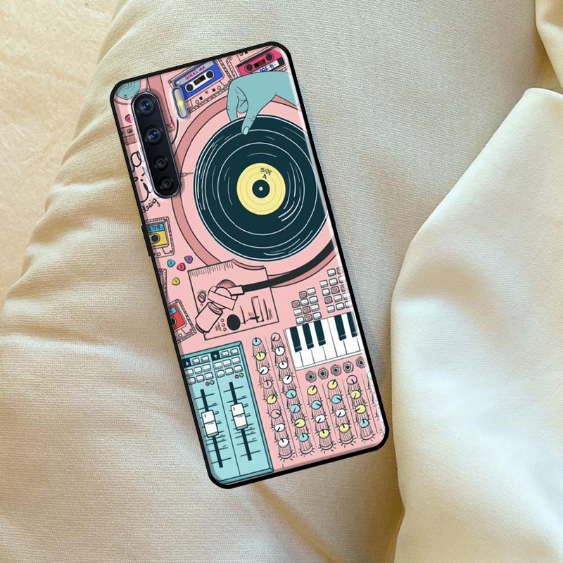 Vinyl Record Retro Case For Oppo A98 A78 A18 A38 A58 A5 A6 Pro A54 A74 A94 A17 A57 A80 A60 A40 A96 A76 A16 A15