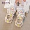 Size 26-39, girls' shoes, spring and summer children's sneakers 2025 new spring older children's dad shoes, girls' mesh shoes