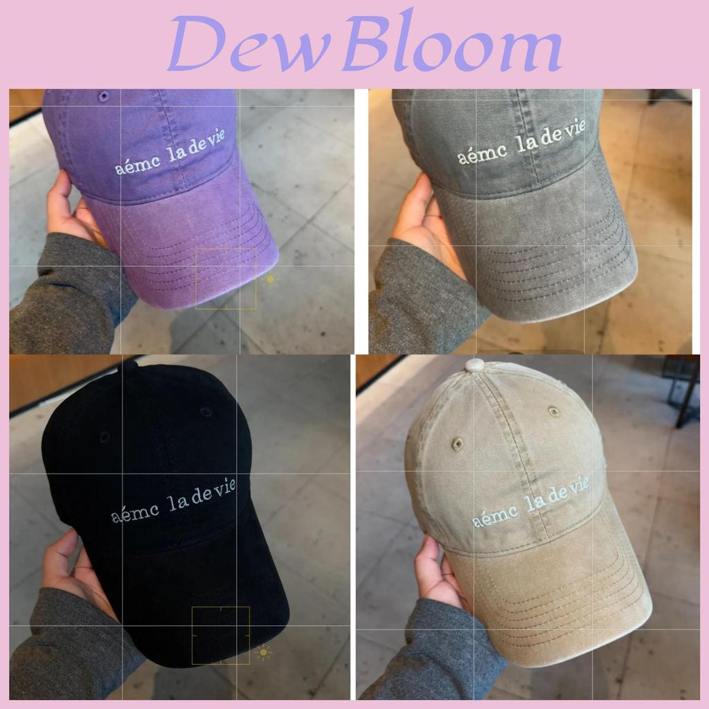 Spring Adjustable Purple Cotton Baseball Cap With Embroidered Letter Design For Casual Men Women