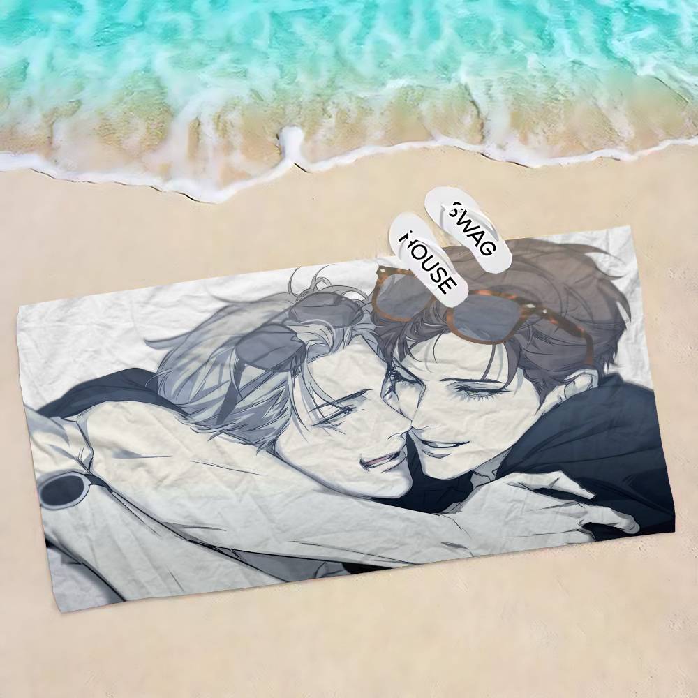 Nerd Project bl Anime Beach Towel Colorful Bath Towels for Girl Microfiber Quick Dry Custom Sand Free Beach Yoga Spa Gym Pool