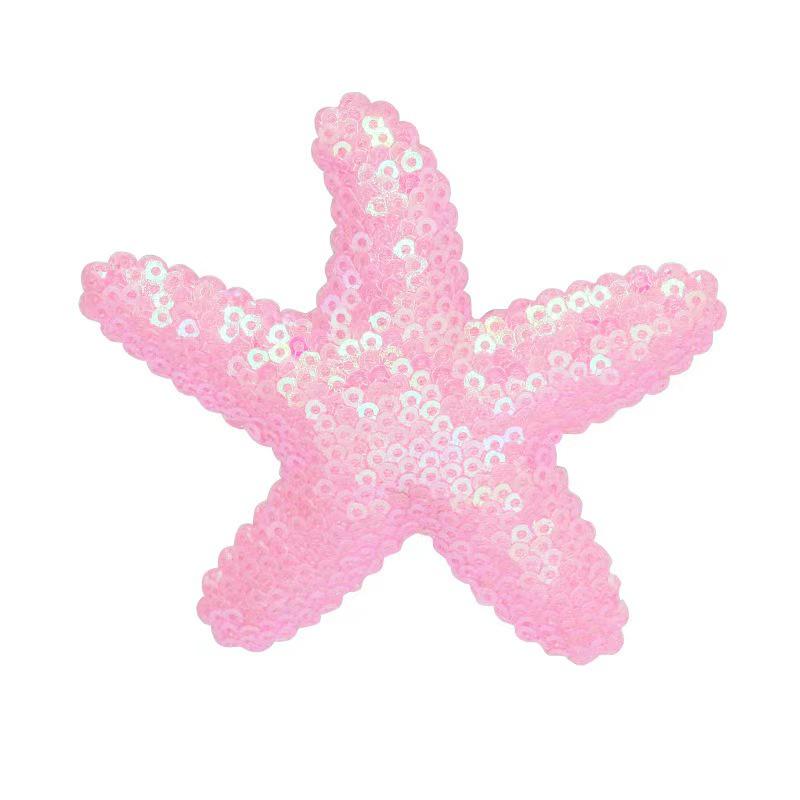 Sequin Starfish Children s Hair Clip - Cute Cartoon Bangs Side Clip with High-End Feel