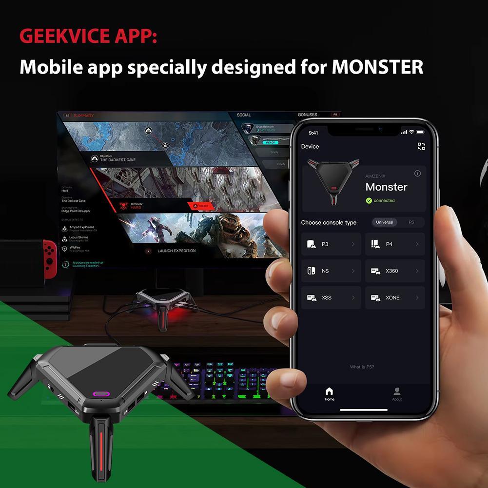 Magic Scorpion Keyboard And Mouse Adapter Gamwing Mix SE/Elite Keyboard Mouse Converter For Android for PS5 X360 MX200sx 2