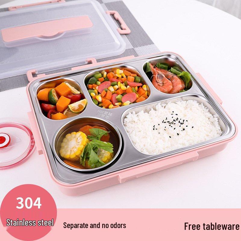 Abay Insulated Stainless Steel Divided Lunch Box