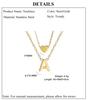 Cazador A-Z Initial Letter Heart Pendant Necklace for Women Alphabet Stainless Steel Jewelry 2026 Double Chains Birthday Gift