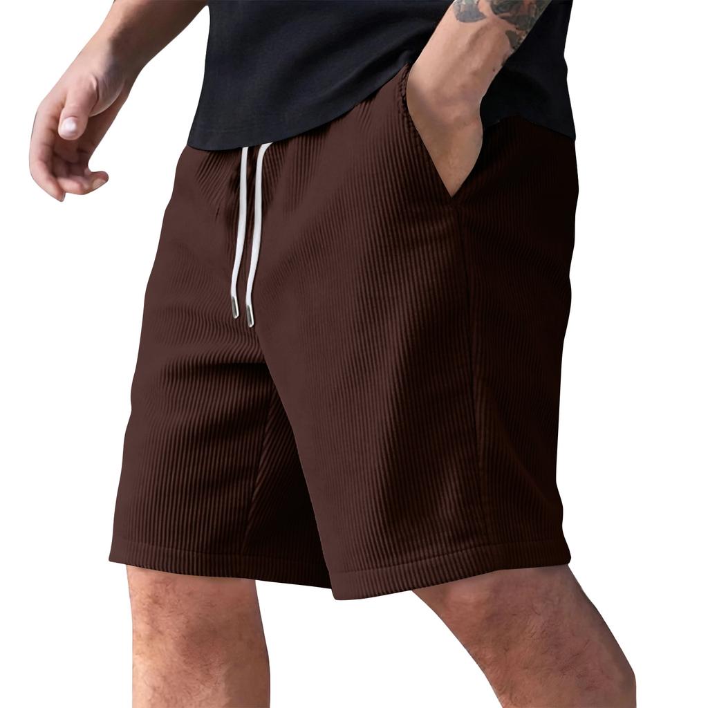 Men's Summer Casual Shorts Men's Fashion Sports Textured Shorts
