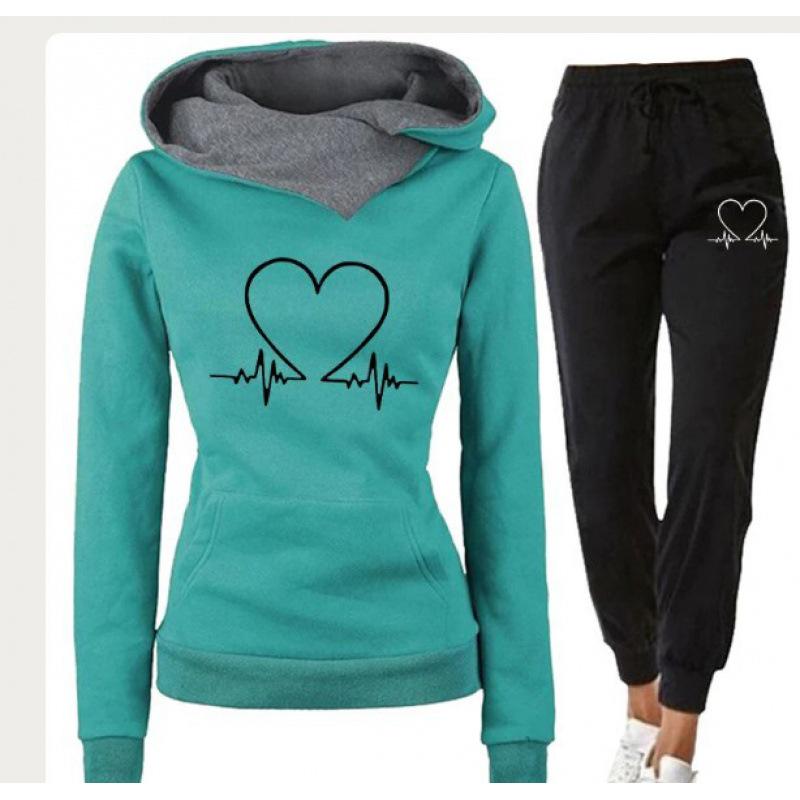 2023 Unisex Bedrucktes Sweatshirt und Jogging-Hoodie Set - Herbst/Winter Freizeit-Sportbekleidung.