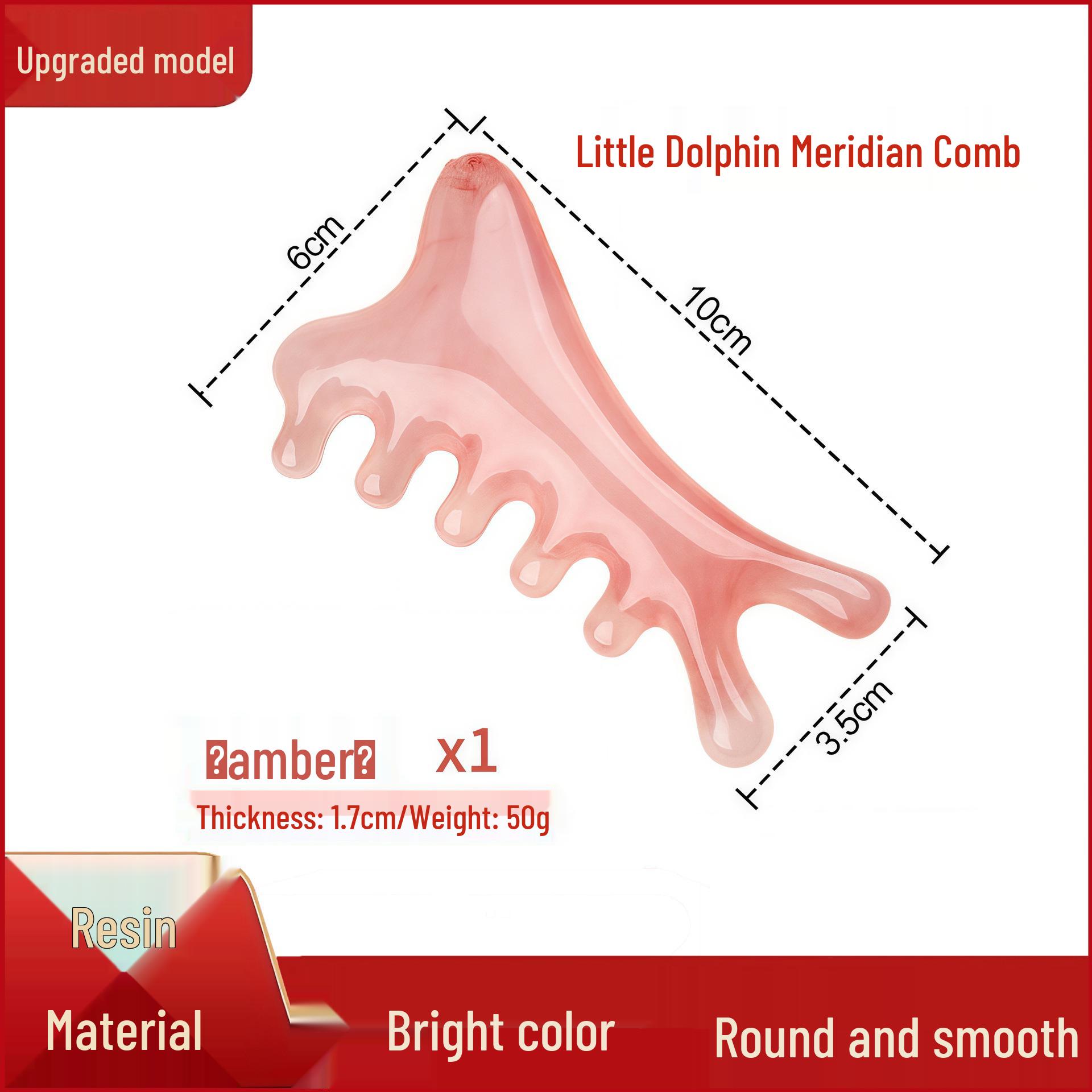 Dolphin Resin 4-in-1 Massage & Face Lifting Comb