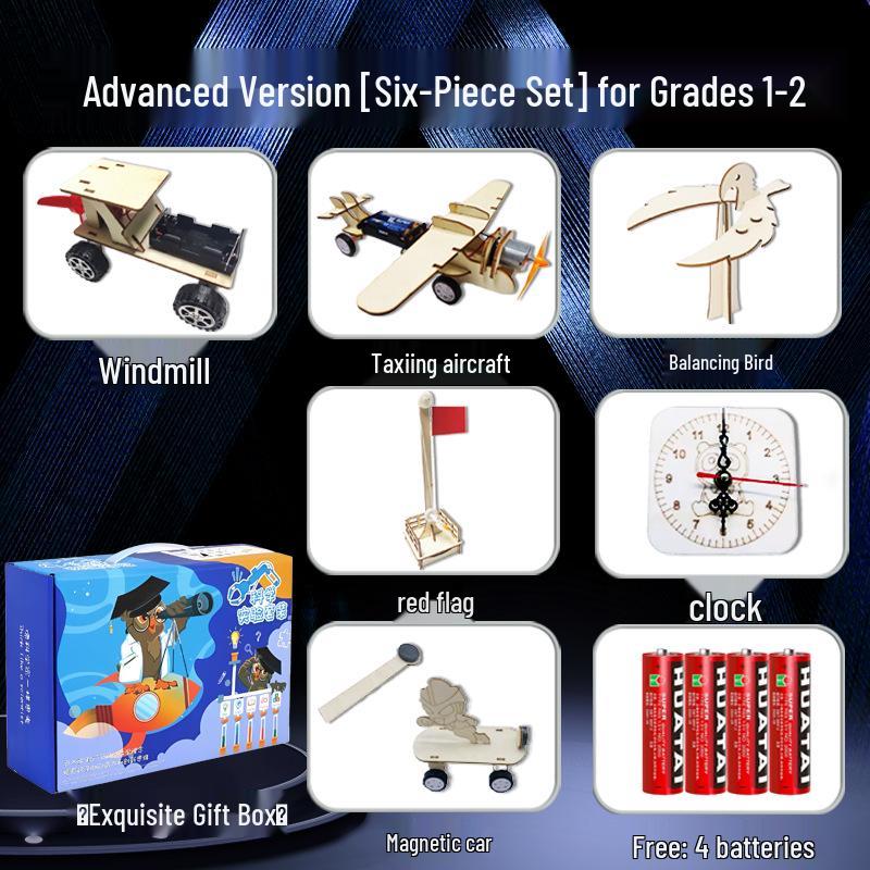 Wooden DIY Science & Physics Experiment Kit for Primary Students - STEAM Educational Toy