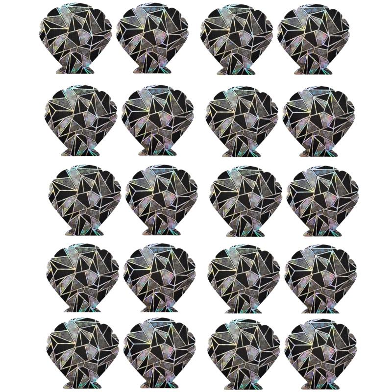 Broken Style Breast Stickers,Pasties Nipple Stickers Disposable Sticky Breast Petal,Nipple Cover for Women Girls