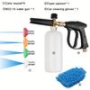 FOAM CANNON KIT 1/4" Snow Foam Washer Gun Car Wash Soap Lance Cannon Spray Pressure Jet Bottle with Car Cleaning Gloves