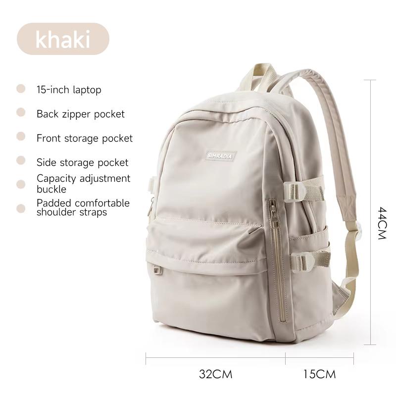 Men's Waterproof Oxford Laptop Backpack 14 Inch Casual Lightweight Travel Rucksack for Unisex Sports
