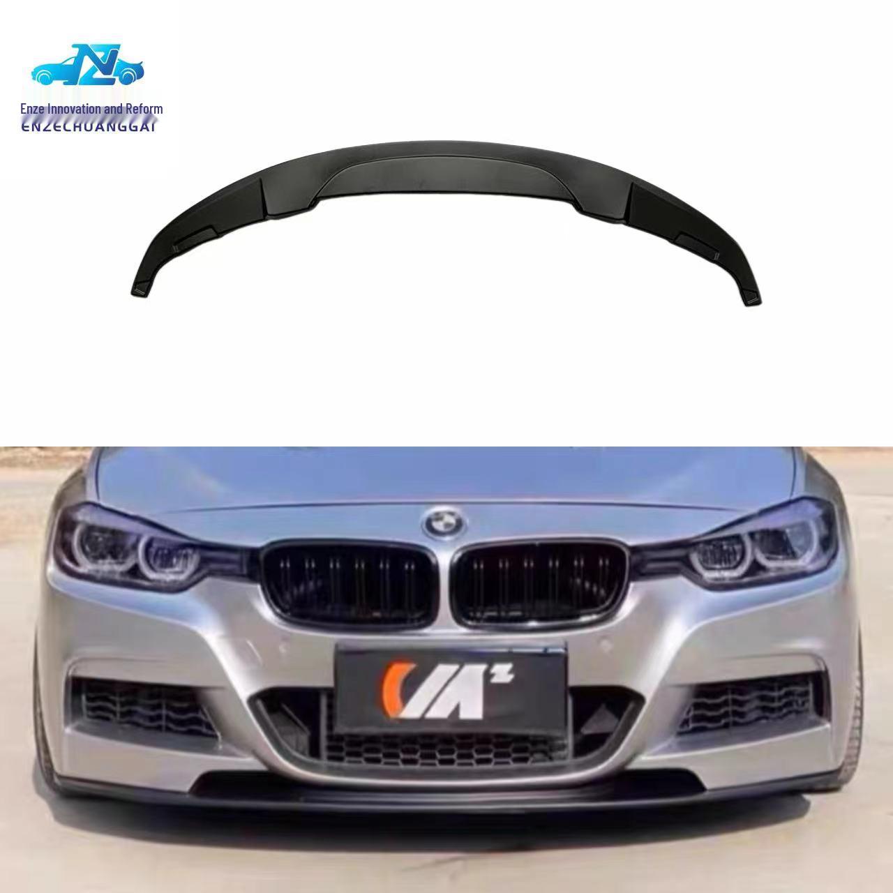 

Передний спойлер для BMW F30/F35, Ярко-черный АБС-пластик, Комплект обвеса кузова автомобиля Bright Black Integrated Front Lip