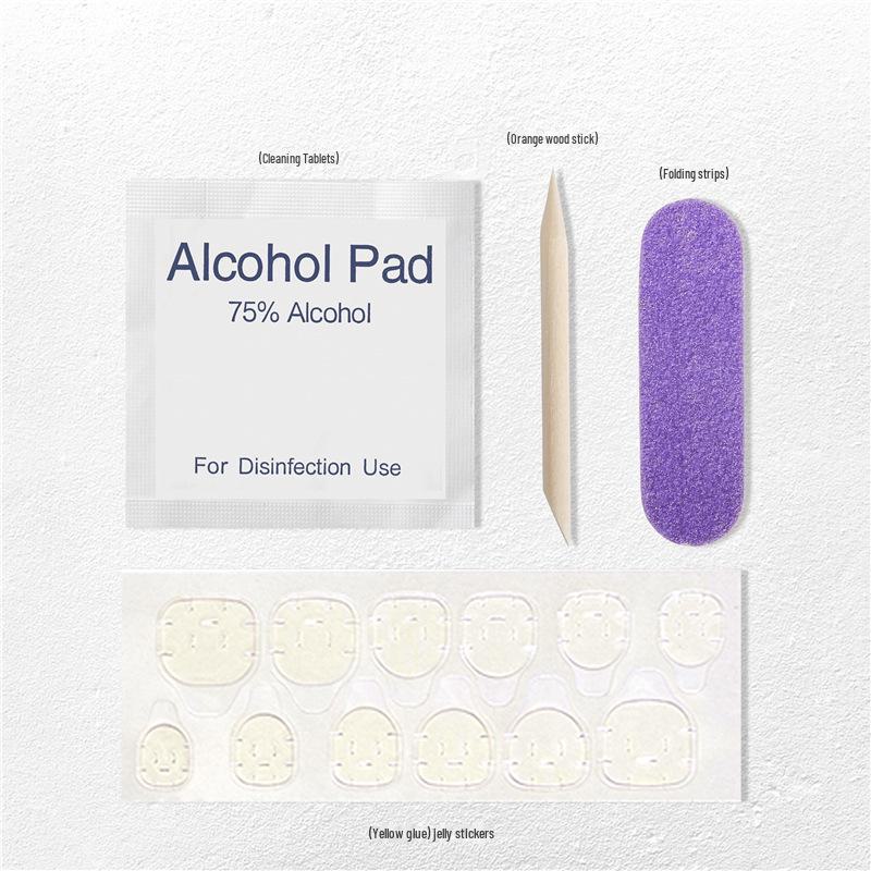 

Набір для малювання нігтів: Двосторонній желе-клей, дерев яна пилка, спиртові серветки та аксесуари. armor kit жовтий