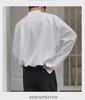 Men's Trendy Autumn Ice Silk Long Sleeve Shirt – Korean Style