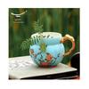 Yongfengyuan Madam Porcelain West Lake Blue Mug