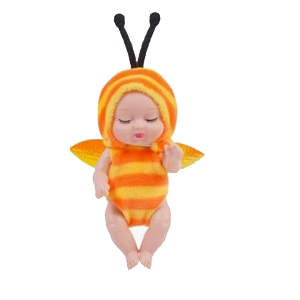 4 Inch Baby Dolls 6pcs Set Realistic Baby Dolls Toys with Cute Handmade Doll Clothes for Suitability Kids 3 and Up