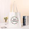 New Female Bag Shopping Bags Shoulder Bag Foldable Reusable Casual Thank You Mistress Print Canvas Student Portable Handbags