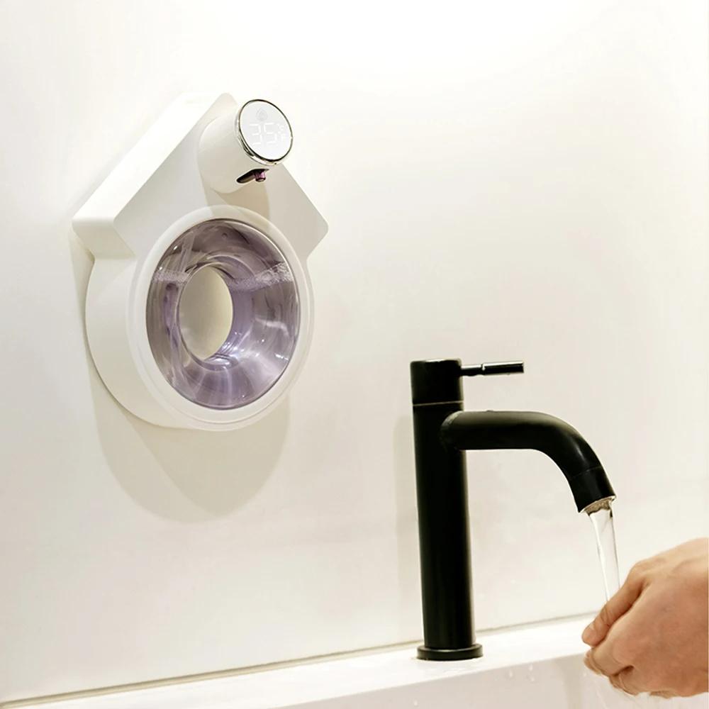 Automatický dávkovač mýdla na indukční pěnu Chytrý dávkovač tekutého mýdla Automatická bezdotyková myčka s USB nabíjením pro kuchyňskou koupelnu