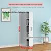 Mobile Dustproof Bookshelf: Sliding, Wheel-Equipped, Drawer-Type Storage Cabinet