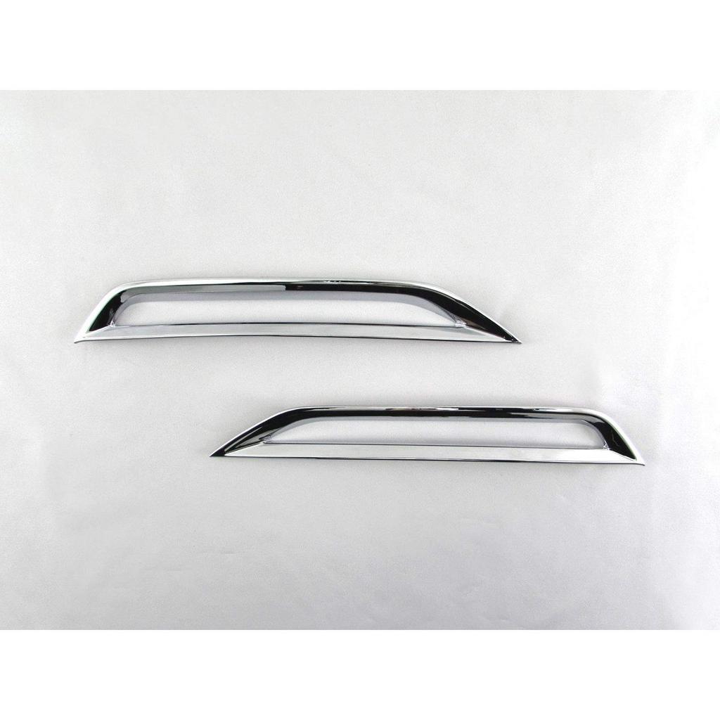 BRIGHTZ Chrome Rear Reflector Ring Cover Garnish Trim for Lexus LS500h GVF50 GVF55, Tail Fog Light Bezel Accent Decor