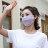 Venkovní opalovací maska ​​Ženy Dívka Ledový Hedvábný obličej Běh Sport Prodyšná síťovina