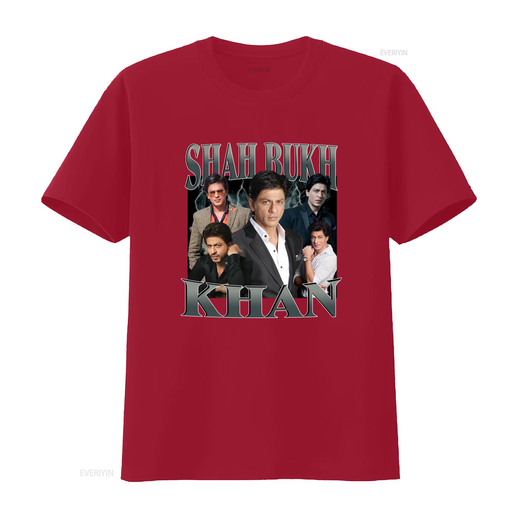Футболка Шахрукх Кхан Srk Болливуд Индийский Принт для Мужчин винтажная Стиранная с Графикой Повседневный Топ Для Повседневной Носки Немного S