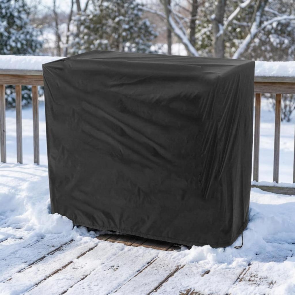 Waterproof Square Grill Cover Dustproof with Drawstring Windproof