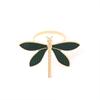 2/4Pcs Green Oil Dripping Dragonfly Home Decoration Hotel Napkin Ring Fashion Insect Napkin Ring New Metal Napkin Ring