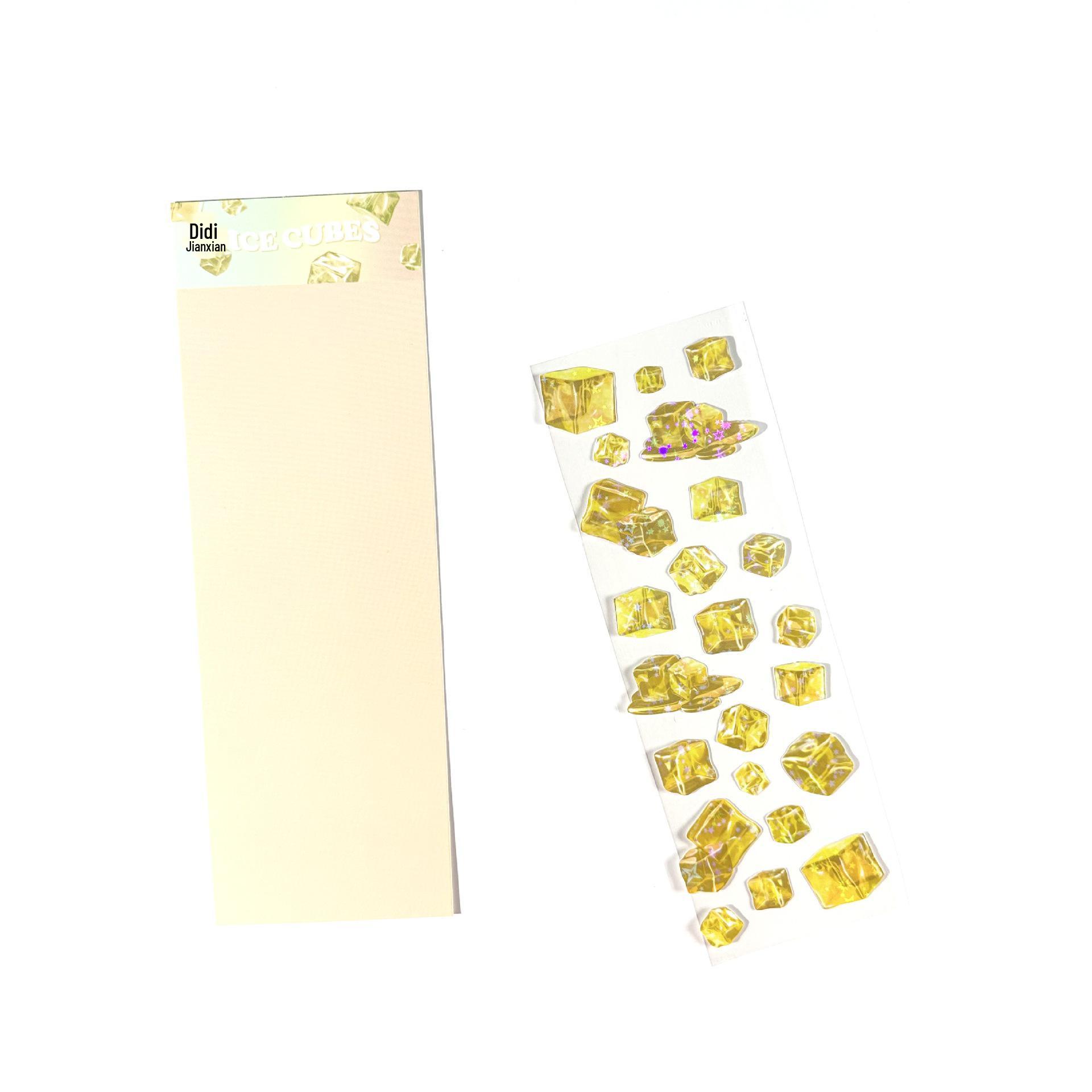Coisini Original Ice Cube Korean Guka Journal DIY Laser Stickers